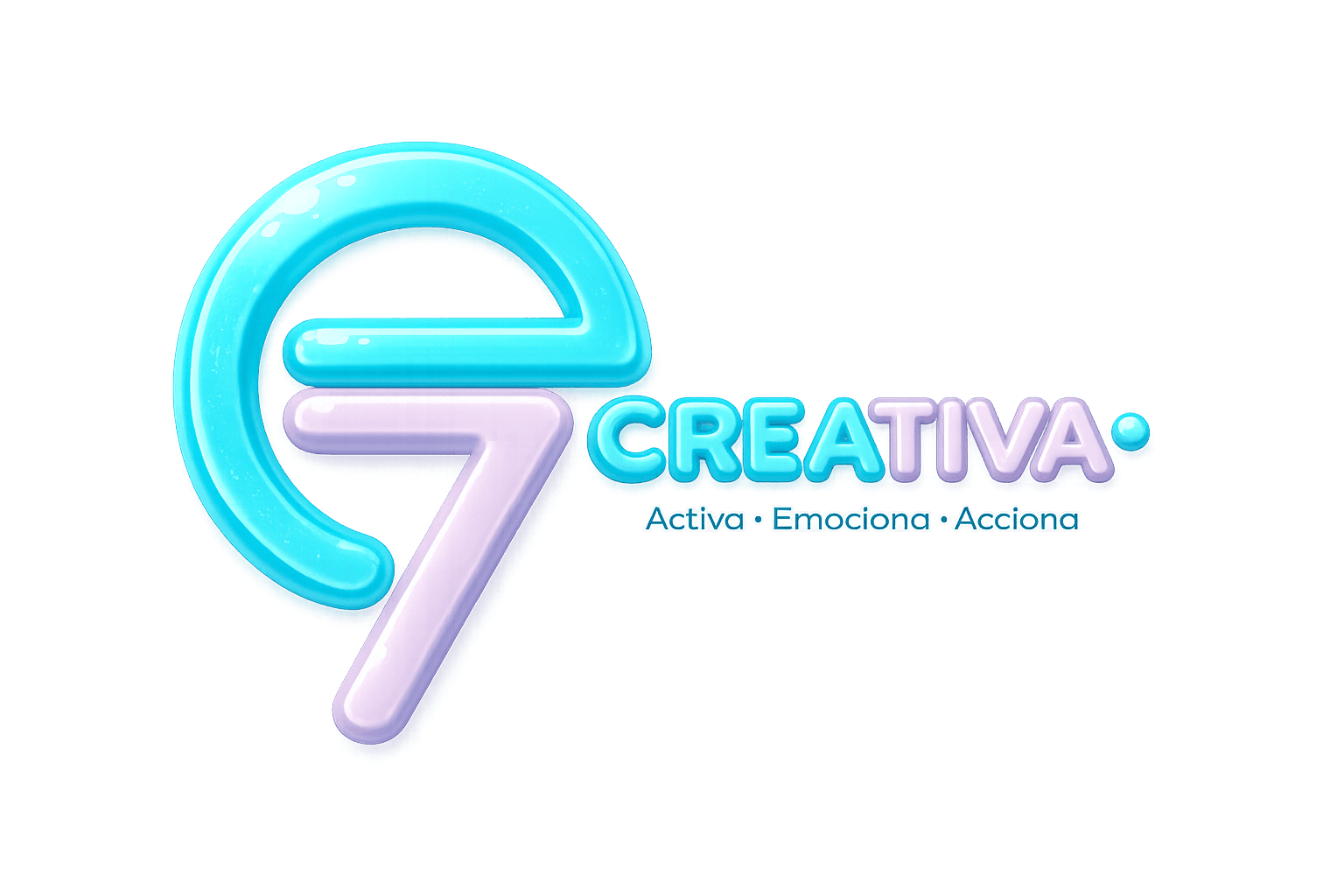 Logo E7 Creativa en 3D
